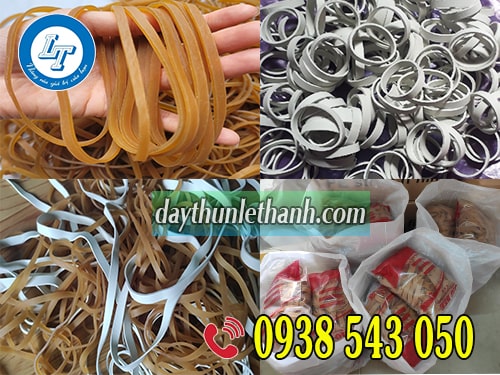 Dây thun bản lớn nhiều kích cỡ Dây thun bản lớn nhiều kích cỡ