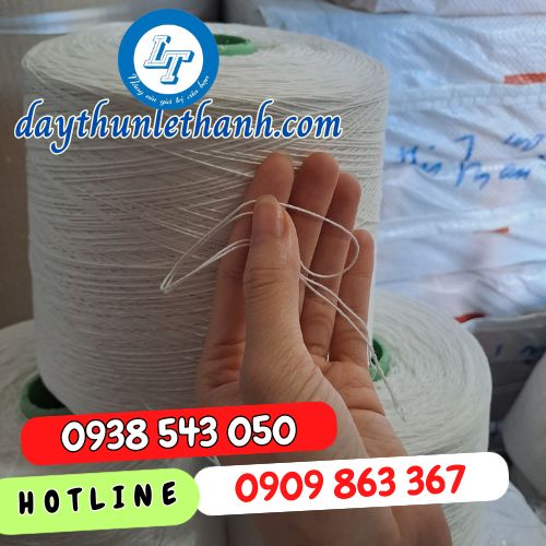Dây chỉ màu trắng may bao bi Dây chỉ màu trắng may bao bi