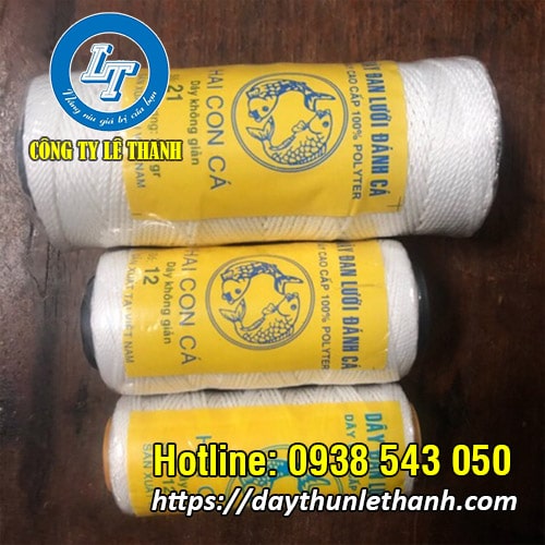 Dây chỉ nhợ màu trắng cuộn 400g và 800g Dây chỉ nhợ màu trắng