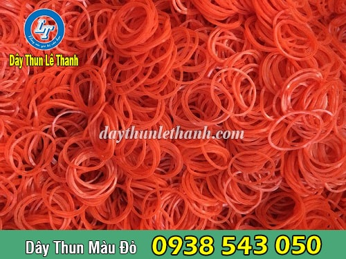 Dây thun màu đỏ giá rẻ Dây thun màu đỏ