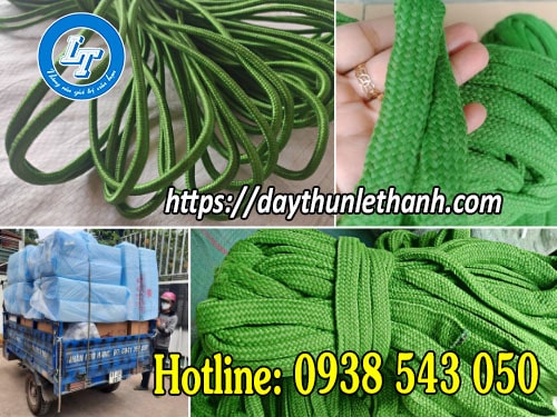 Dây dù màu xanh cột hàng hóa bền chắc Dây dù màu xanh