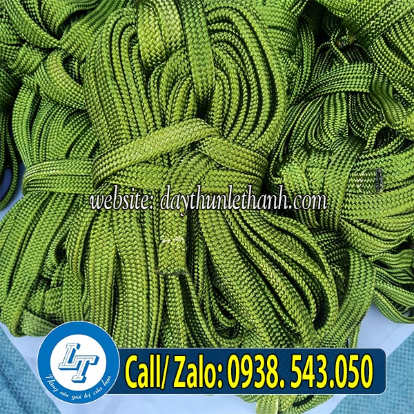 Dây dù dẹt màu xanh gía sỉ Dây dù dẹt màu xanh gía sỉ