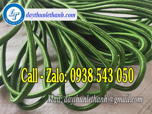Dây dù tròn 6li màu xanh lá giá rẻ Dây dù tròn 6li