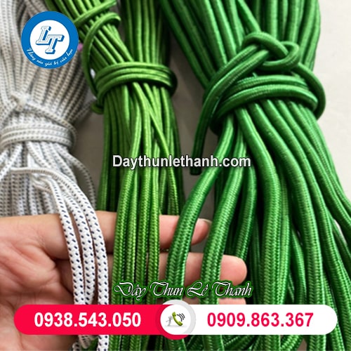 Dây dù tròn màu xanh màu trắng nhiều kích thước Dây dù tròn màu xanh màu trắng nhiều kích thước