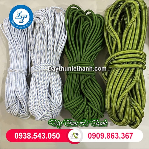 Dây dù tròn màu xanh màu trắng Dây dù tròn màu xanh màu trắng