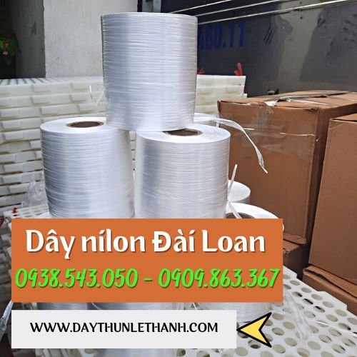 Dây nilon Đài Loan cao cấp màu trắng Dây nilon Đài Loan cao cấp màu trắng