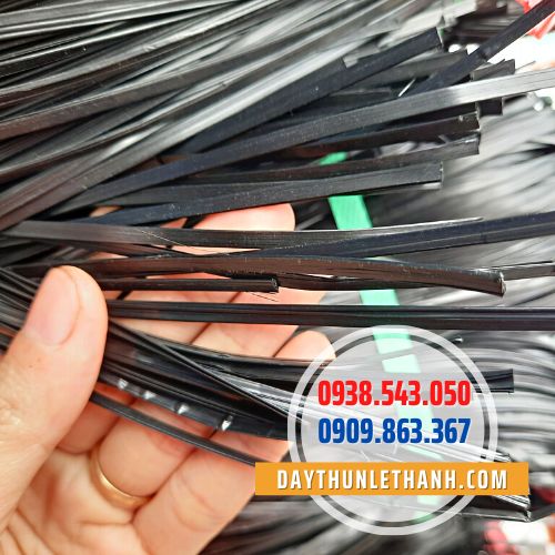 Dây nilon kẽm khô màu đen Dây nilon kẽm khô màu đen