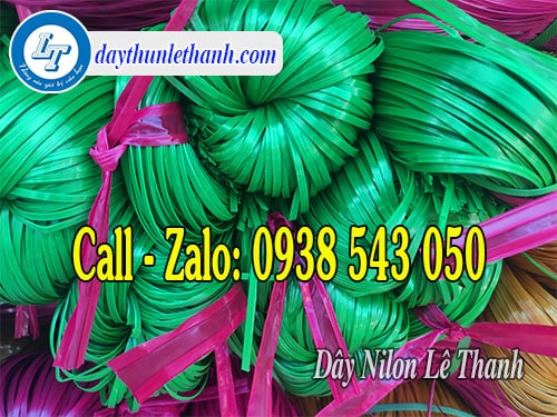 Dây nilon kẽm khô màu xanh giá sỉ Dây nilon kẽm khô màu xanh