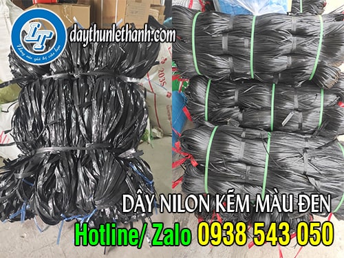 Dây nilon kẽm bản lớn, bản nhỏ màu đen Dây nilon kẽm bản lớn, bản nhỏ màu đen