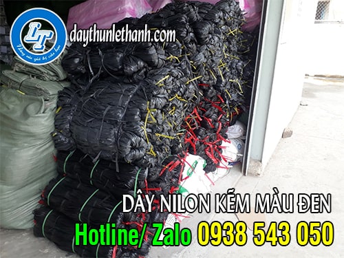 Dây nilon kẽm bản lớn, bản nhỏ màu đen giá sỉ rẻ tại Lê Thanh Dây nilon kẽm bản lớn, bản nhỏ màu đen