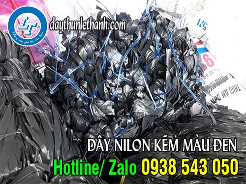 Dây nilon kẽm bản lớn màu đen giá rẻ, giao hàng nhanh Dây nilon kẽm bản lớn màu đen