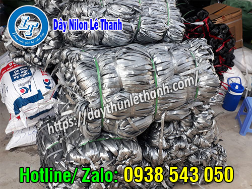 Dây nilon kẽm khô màu xám bóng giá rẻ Dây nilon kẽm khô màu xám