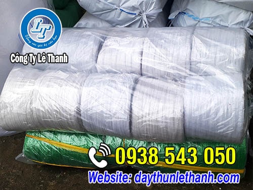 Dây nilon nem màu trăng 1kg giá rẻ Dây nilon nem màu trăng