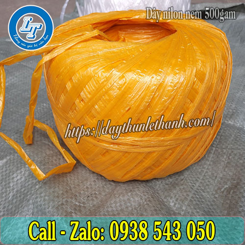 Dây nilon nem 500gam màu vàng Dây nilon nem