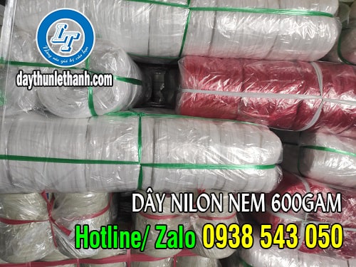 Dây nilon nem 600gam màu trắng giá tốt, miễn phí giao hàng Dây nilon nem 600gam màu trắng