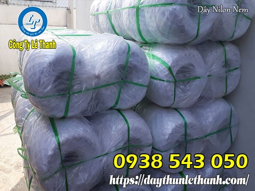 Dây nilon nem trắng 1kg đóng gói 10 cuộn/ kiện Dây nilon nem trắng 1kg