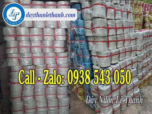 Dây nilon màu ống màu trắng giá rẻ tại kho Dây nilon màu ống màu trắng