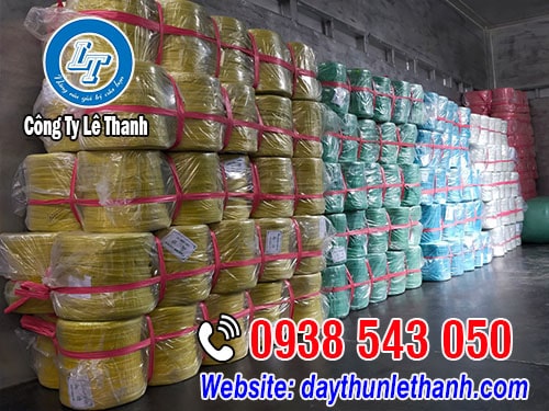 Dây nilon ống màu vàng giá rẻ Dây nilon ống màu vàng