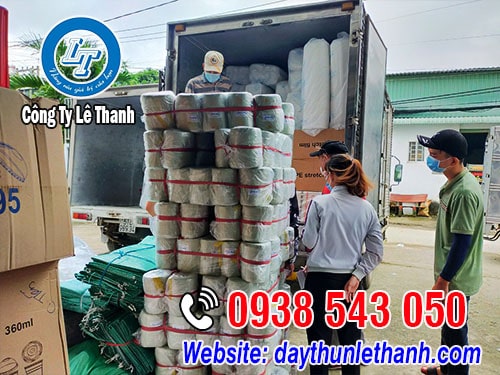 Giao hàng dây nilon cho khách sỉ TPHCM Dây nilon ống màu vàng