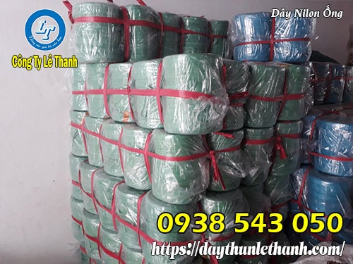 Dây nilon ống 1kg màu xanh tại kho Dây nilon ống