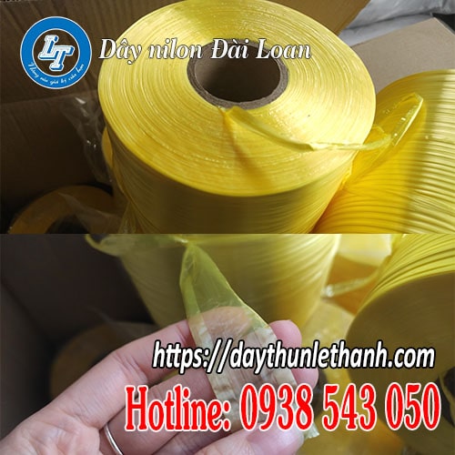 Dây nilon quấn máy màu vàng giá rẻ Dây nilon quấn máy màu vàng