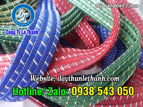 Dây ràng hàng bản dẹt nhiều màu, giá rẻ Dây ràng hàng bản dẹt