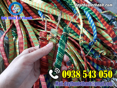 Dây ràng dẹt bản rộng 1,5cm có móc thép cố định 2 đầu Dây ràng dẹt bản rộng 1,5cm có móc thép cố định 2 đầu