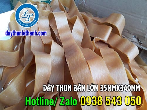 Dây thun bản lớn màu vàng bò giá rẻ Dây thun bản lớn