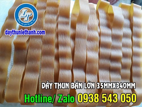 Dây thun bản lớn siêu bền, giá rẻ kích thước 35mmx340mm Dây thun bản lớn