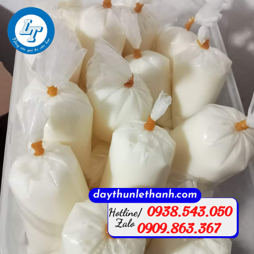 Dây thun khoanh cột bịch sữa chua Dây thun khoanh