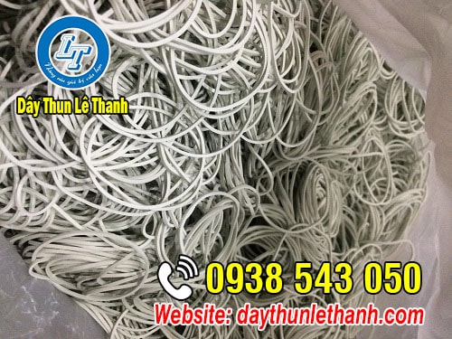 Dây thun khoanh màu trắng giá tốt Dây thun khoanh màu trắng