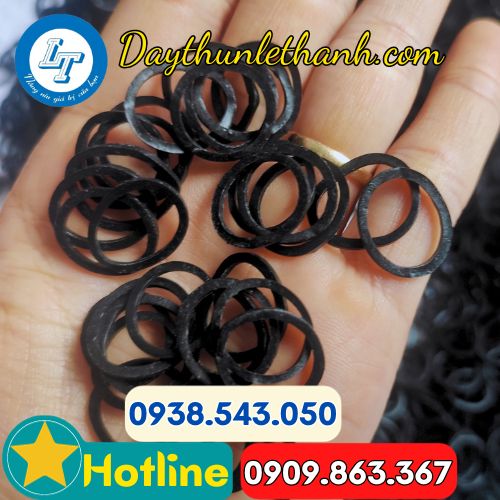 dây thun đen chất lượng giá rẻ tiền giang dây thun đen 12mm bịch nừa kg