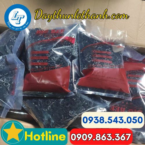 dây thun đen đóng bịch 500g dây thun đen đóng bịch 500g