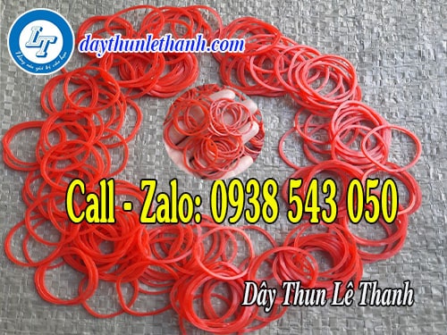 Dây thun màu đỏ giá sỉ Dây thun màu đỏ