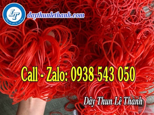 Dây thun màu đỏ giá sỉ Dây thun màu đỏ