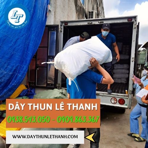 Giao hàng dây thun tại kho Lê Thanh Giao hàng dây thun tại kho Lê Thanh