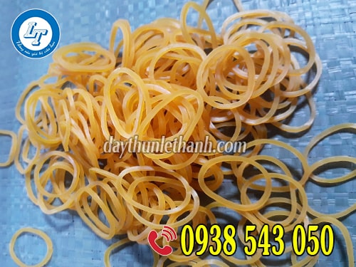 Dây thun khoanh màu vàng Dây thun khoanh màu vàng