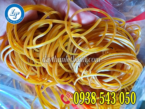 Dây thun khoanh màu vàng giá rẻ Dây thun khoanh màu vàng