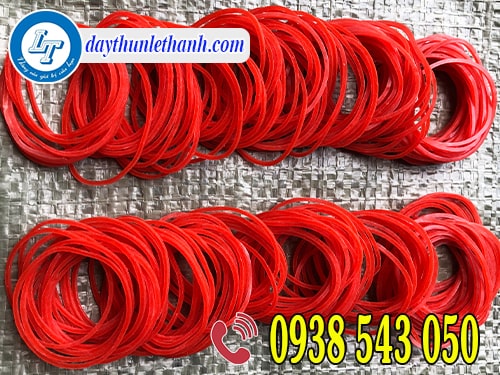 Dây thun màu đỏ size lớn 38mm Dây thun màu đỏ size lớn 38mm