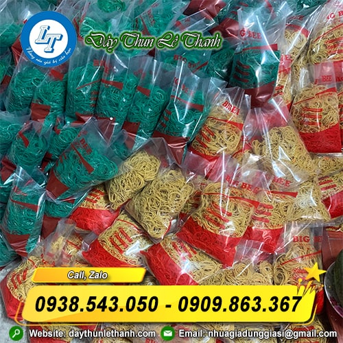 Dây thun khoanh đóng bịch giá rẻ Dây thun khoanh đóng bịch giá rẻ