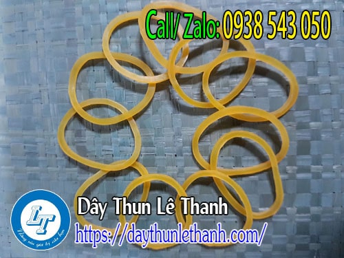 Dây thun màu vàng size trung Dây thun màu vàng size trung