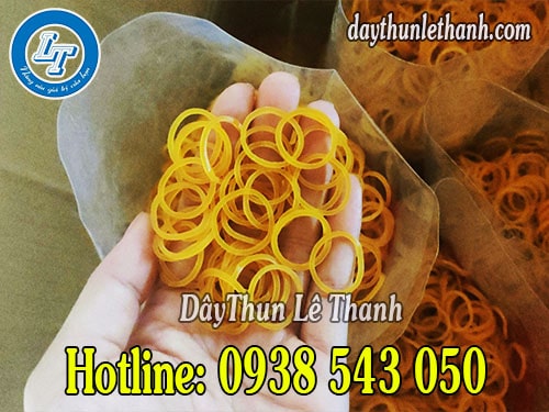Dây thun khoanh mau vàng size tiểu giá rẻ toàn quốc Dây thun khoanh mau vàng size tiểu