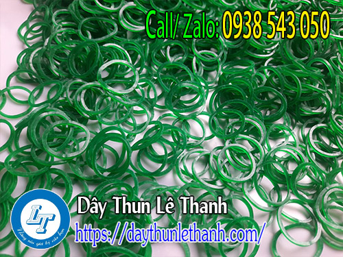 Dây thun khoanh màu xanh Dây thun khoanh màu xanh