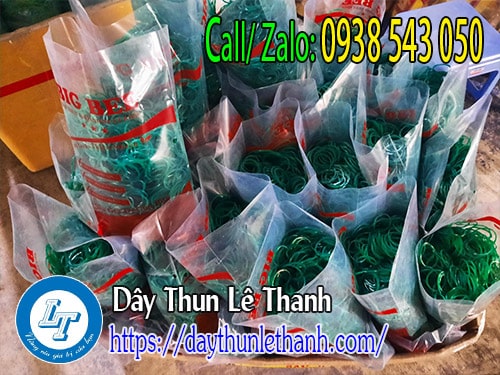 Dây thun màu xanh bịch 500gam Dây thun màu xanh bịch 500gam