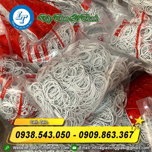 Dây thun khoanh trắng sữa Dây thun khoanh trắng sữa