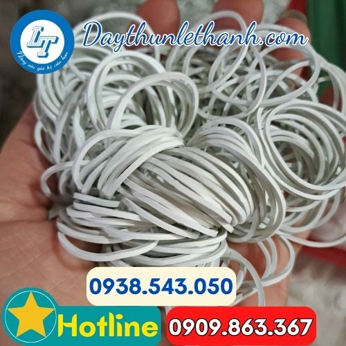 dây thun khoanh tròn màu trắng sữa giá sỉ rẻ tại xưởng dây thun khoanh tròn màu trắng sữa giá sỉ rẻ tại xưởng