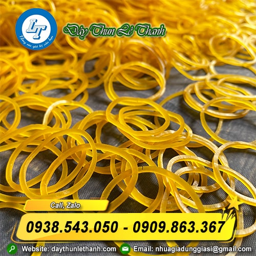 Dây thun khoanh vàng đẹp Dây thun khoanh vàng đẹp