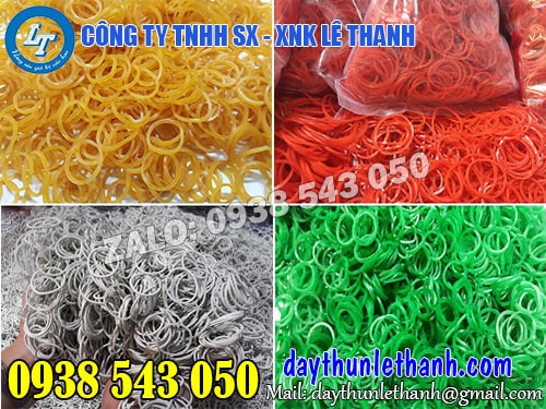 Dây thun khoanh nhiều màu giá rẻ Dây thun khoanh nhiều màu giá rẻ