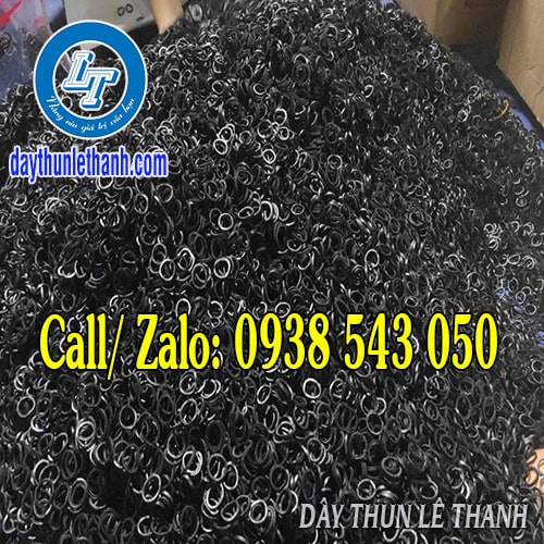 Dây thun màu đen cột bọc trái cây Dây thun màu đen