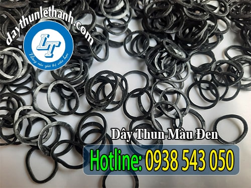 Dây thun màu đen cột ổi, dây thun mau đen 12mm Dây thun màu đen cột ổi, dây thun mau đen 12mm
